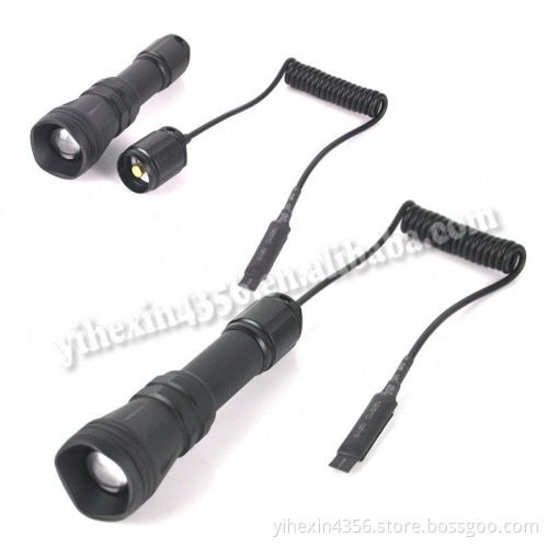 Boruit Most Power Aluminum Cree LED Tactical Flashlight With Rat Tail